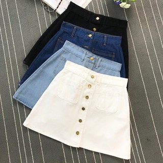 Chân váy bò váy chữ a ulzzang