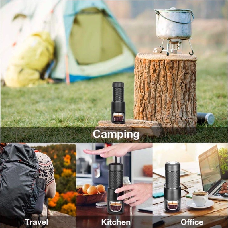 Máy pha cà phê Staresso du lịch cắm trại máy pha cafe cầm tay Basic campout A063