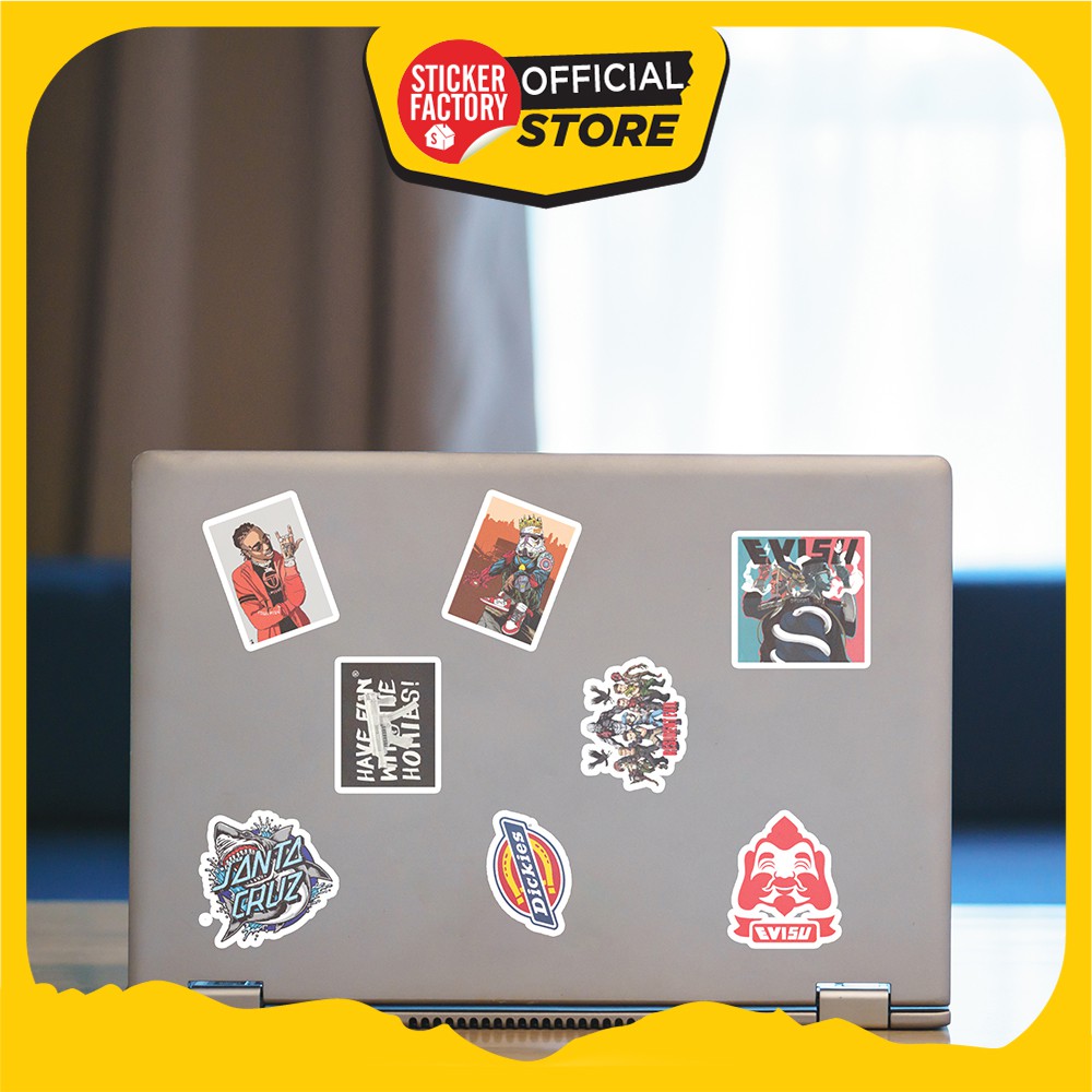 Hộp set 30 sticker decal hình dán nón bảo hiểm, laptop, xe máy, ô tô - STICKER FACTORY - Hype Beast