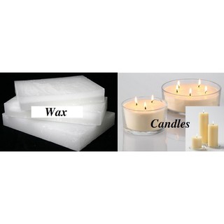 Sáp paraffin cứng 1kg làm đèn cầy loại tốt k độc