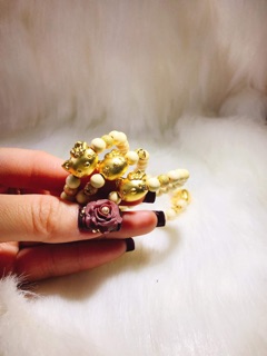 Vòng dâu tằm charm 12 con giáp.
