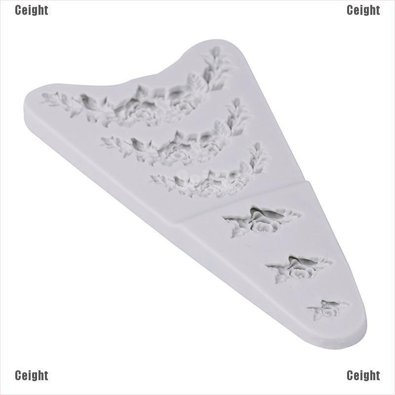 Khuôn Silicone Tạo Hình Hoa Hồng Trang Trí Bánh Cưới