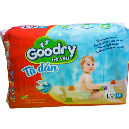 [TP.HCM] - Tã dán đại Goodry S46 M42 L38 XL34 miếng