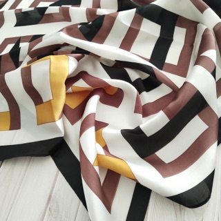 Khăn turban lụa vuông size 70x70cm - Maben