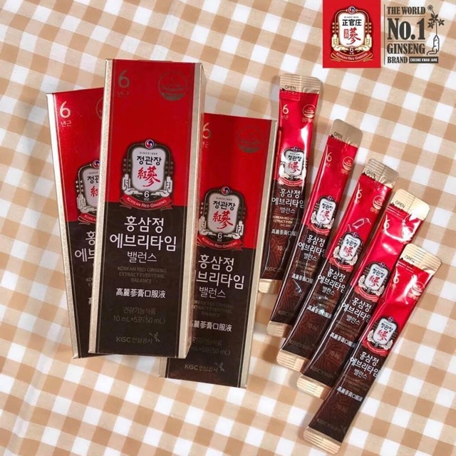 [HÀNG MỚI VỀ] Nước Hồng Sâm Hậu Duệ Mặt Trời KGC, Hộp 30 gói
