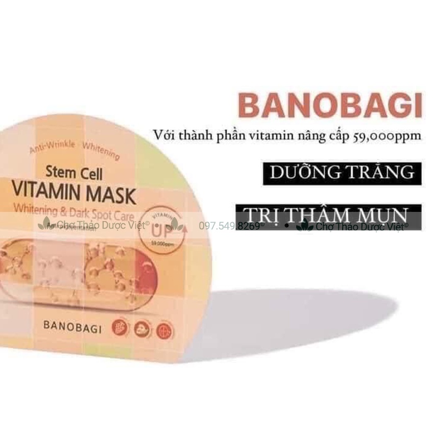 Mặt nạ vitamin Banobagi ( Mặt nạ giấy dưỡng ẩm, trắng da, mờ nám) - Chợ Thảo Dược Việt