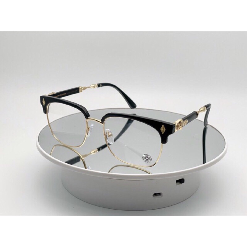 Gọng kính cận nam , nữ Chorme heart 2275 Gọng nửa viền kim loại - TAMANHEYEWEAR Nhận cắt kính theo yêu cầu