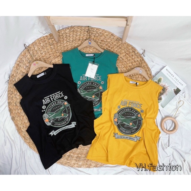 áo tanktop hình kèm quây( 02- máy bay)