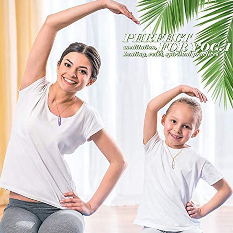 Vòng cổ Mặt Đá Trụ Lục Giác Độc Đáo