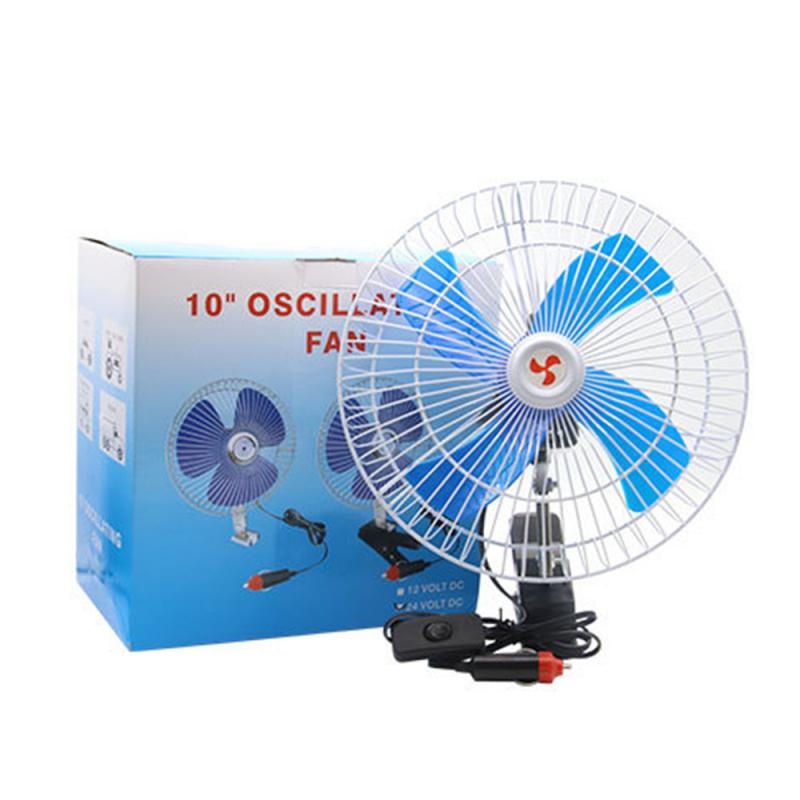 Quạt Kẹp Cánh xanh - Quạt Ô Tô 12V - 24V Cao Cấp
