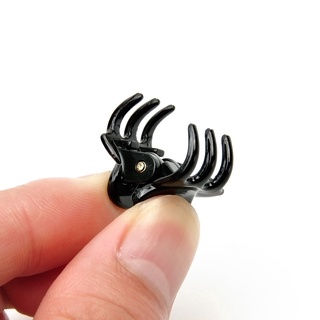 Set 12 Kẹp Tóc Hình Móng Vuốt Màu Đen Cho Bé Gái