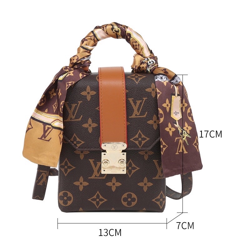 Túi xách đựng điện thoại LV hộp tặng kèm khăn lụa Rẻ Đẹp -A&ESHOP90879