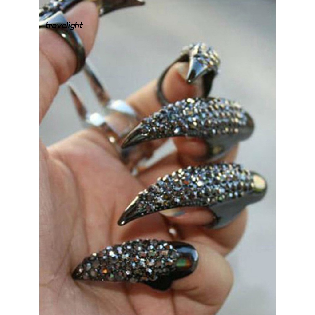 [TR] Nhẫn Hóa Trang Hình Móng Vuốt Đại Bàng Phong Cách Punk Unisex