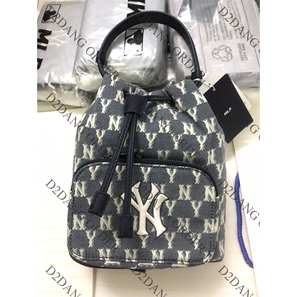 🔥 Túi MLB Bucket Hoạ Tiết Mono NY Y.ankees  🔥