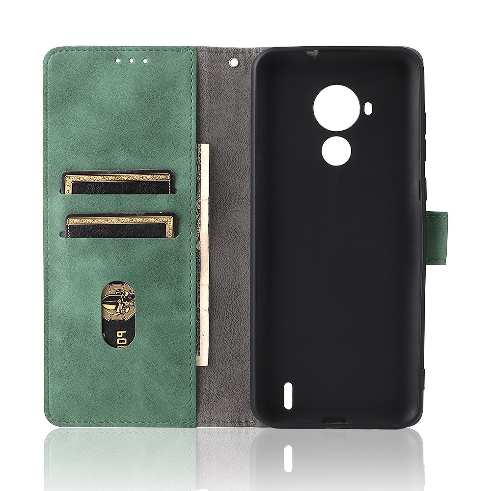 Bao Da Điện Thoại PU Dạng Ví Nắp Lật Khóa Nam Châm Sang Trọng Cho Nokia C30 TPU