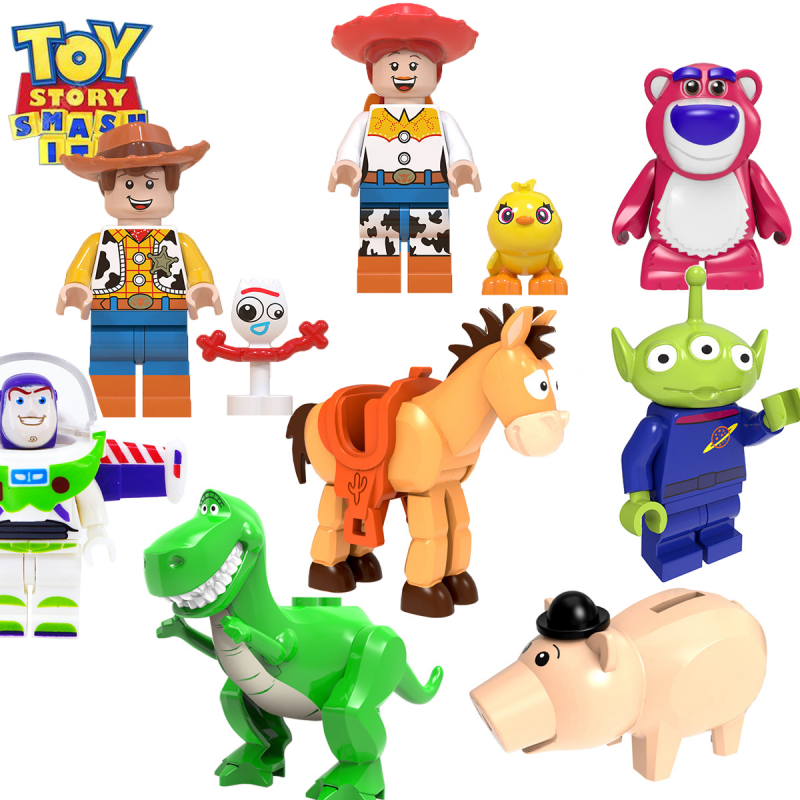 Bộ Đồ Chơi Lego Xếp Hình Buzz Lightyear Woody Wm6060 4 Mini 14 Kiểu Dáng Cho Bé