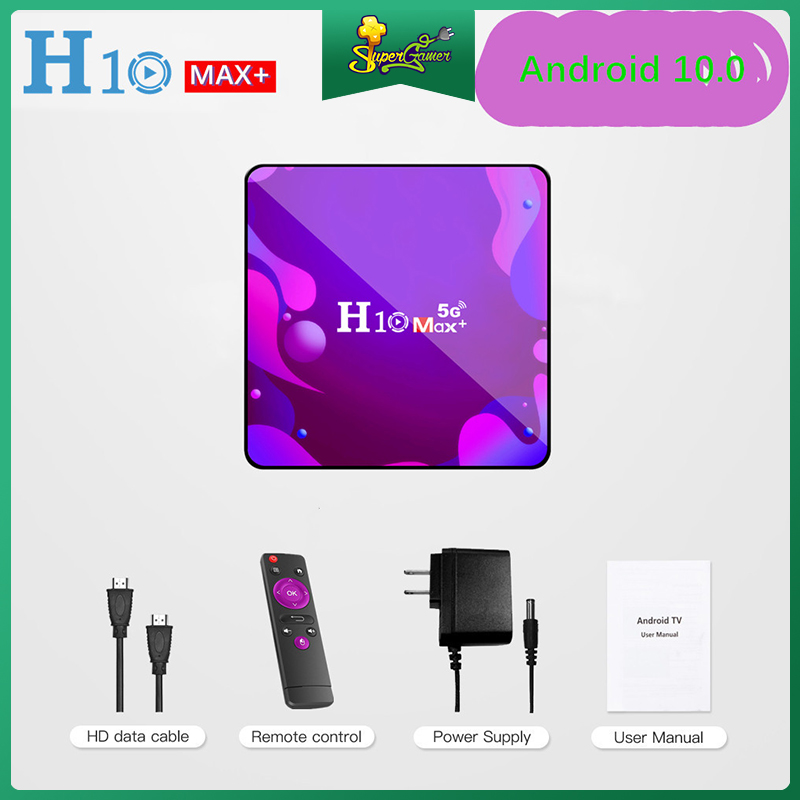 Trình Đa Phương Tiện H10 Max Plus 4k HD TV Box Wifi Bluetooth Android 10.0 HDMI 2.0 H3 4 Lõi Chất Lượng Cao
