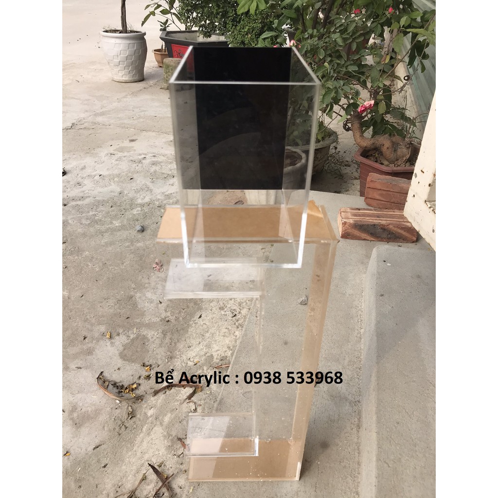 Bể acrylic 15x10x15, Siêu trong, siêu nhẹ hồ mika phù hợp cho nuôi cá, cây thủy sinh.Dùng kèm theo đèn, bơm, lọc