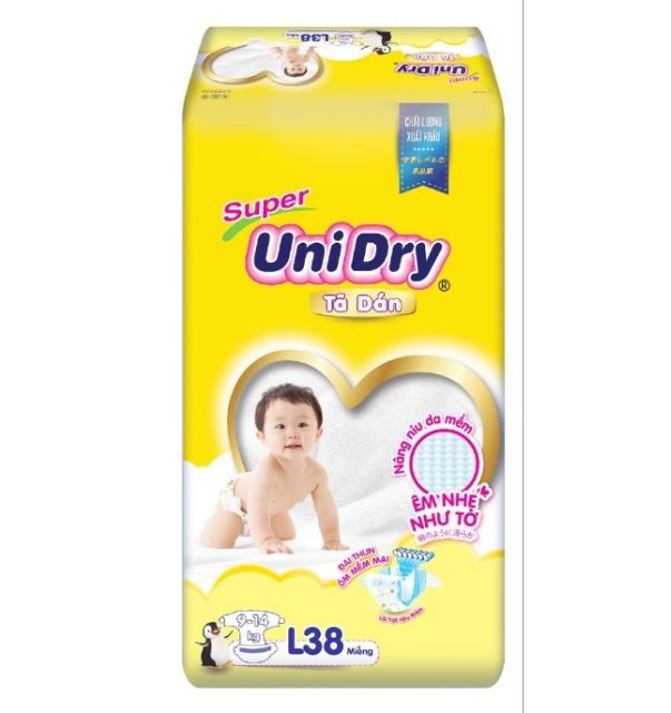 Tã dán Unidry size S48  M42  L38  XL34 miếng