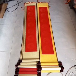 Câu đối thư pháp 7 chữ 23x125cm