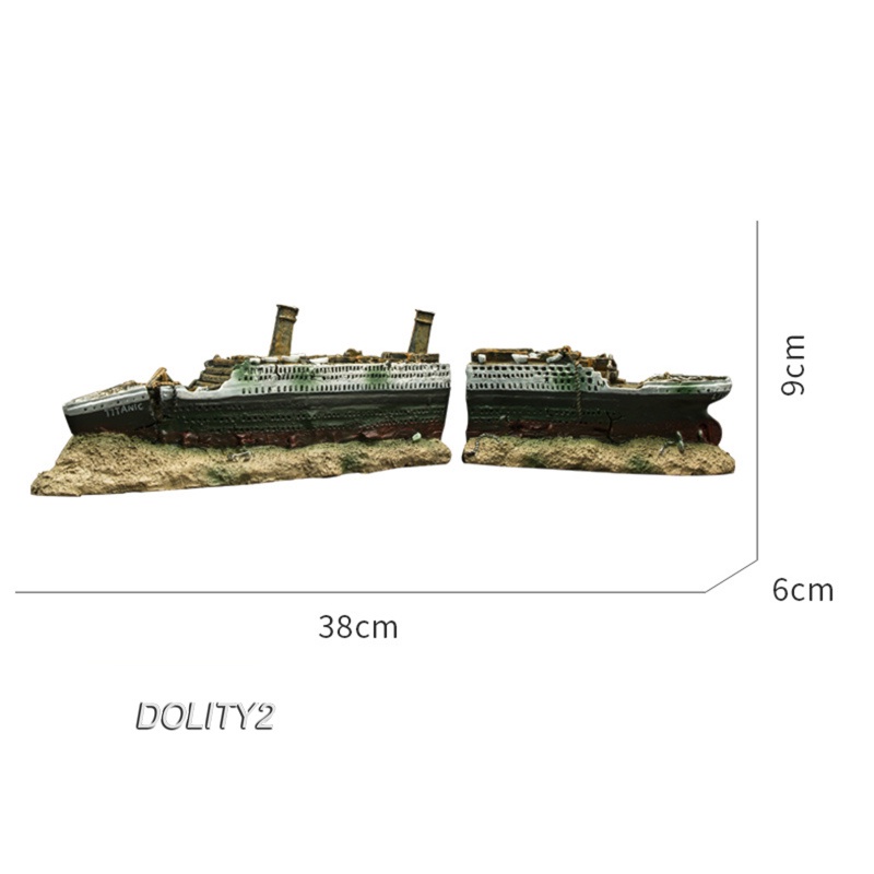 Titanic trang trí cảnh quan hồ cá