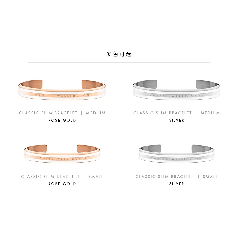 Vòng Tay Hở Mạ Vàng Hồng 18K Bằng Thép Titan Thời Trang Cho Nam Và Nữ