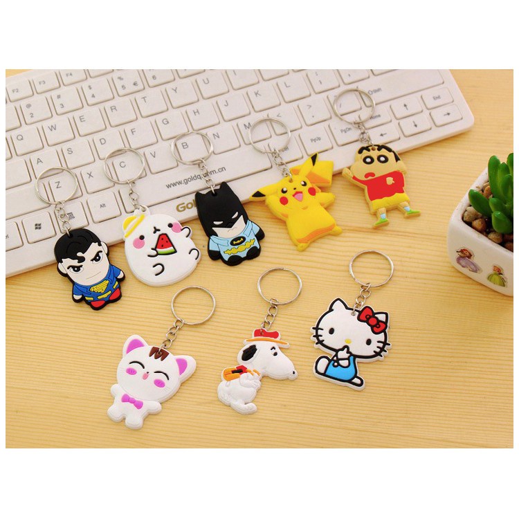 Móc khóa Silicon Hoạt hình Nhiều kiểu dáng Dễ thương - Giao ngẫu nhiên