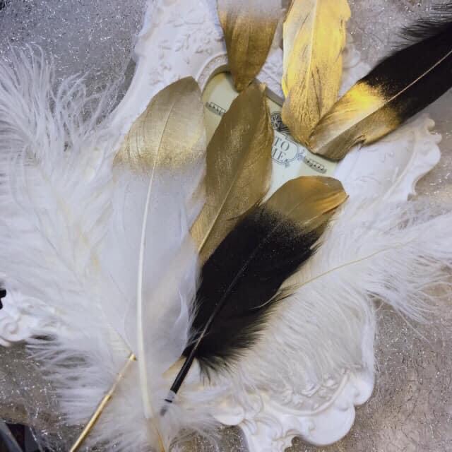 Lông vũ chụp ảnh nail mi...