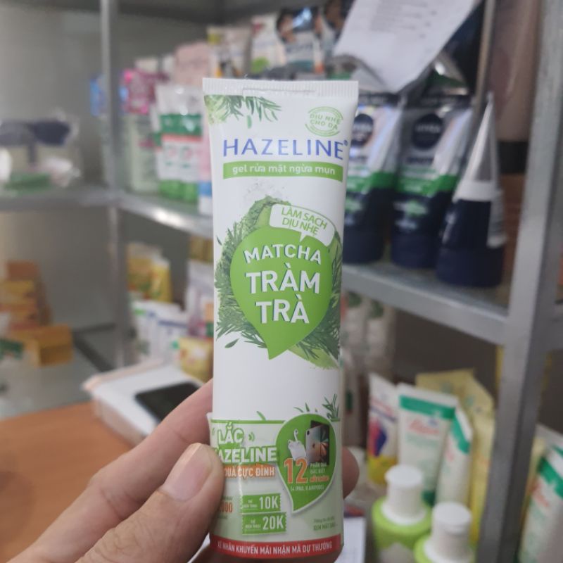 Sữa  Rửa Mặt Hazeline Matcha Tràm Trà Làm Sạch Diệu Nhẹ 50g
