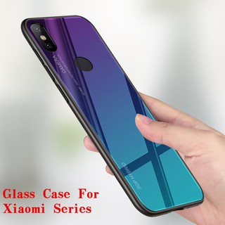 Ốp điện thoại mặt kính cường lực bảo vệ điện thoại Xiaomi Mi 6
