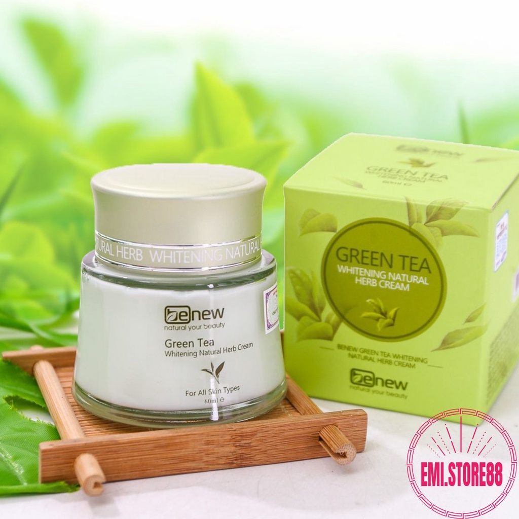 (Hàng Chính Hãng) Kem Dưỡng Da Benew tinh chất trà xanh 60ml