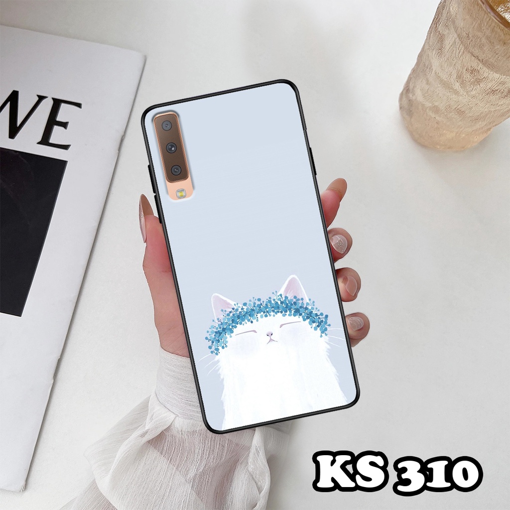 Ốp lưng Samsung A7 2018 - Samsung A9 2018 - Ốp in hình LoveCat - Chất liệu TPU siêu bền
