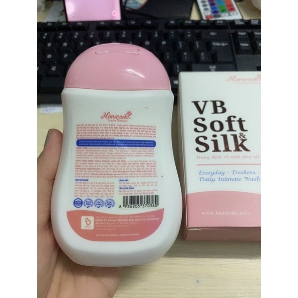 [Chính hãng] Dung dịch vệ sinh Hanayuki màu hồng VB Soft Silk - ddvs Hana phiên bản mới