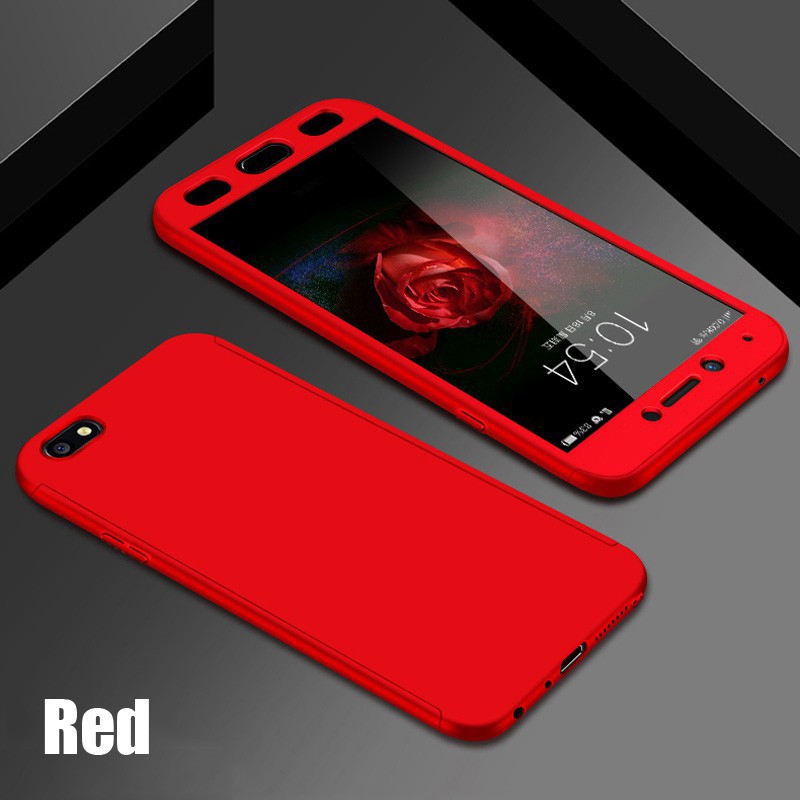 Ốp Điện Thoại Kính Cường Lực Cứng Bảo Vệ Toàn Diện 360 Độ Cho Oppo F9 F7 F5 A3S A7 A5S A37 F1S F11 A83 A9 A79 A73 A1