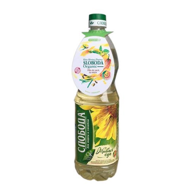 Combo 3 chai dầu ăn hướng dương oliu hạt cải hữu cơ organic Sloboda Nga