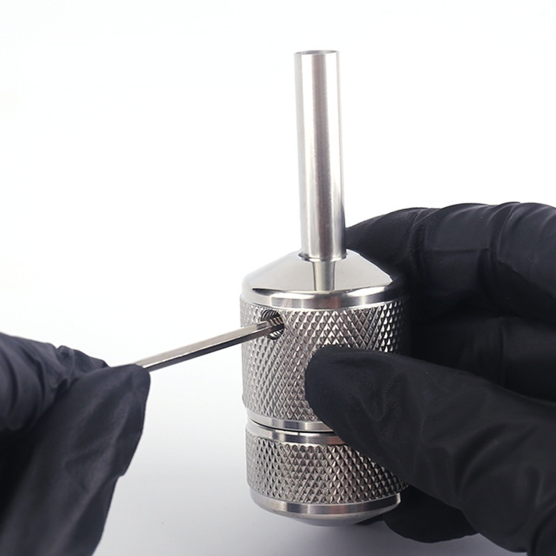 Tay Cầm Máy Xăm Bằng Thép Không Gỉ 22MM / 25MM / 30MM