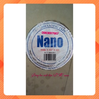 Băng keo điện nano màu đen cách điện 10Y