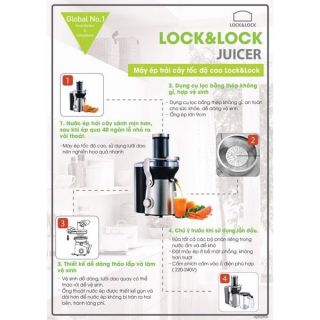 Máy Ép Trái Cây Tốc Độ Cao Lock&Lock ELJE-110