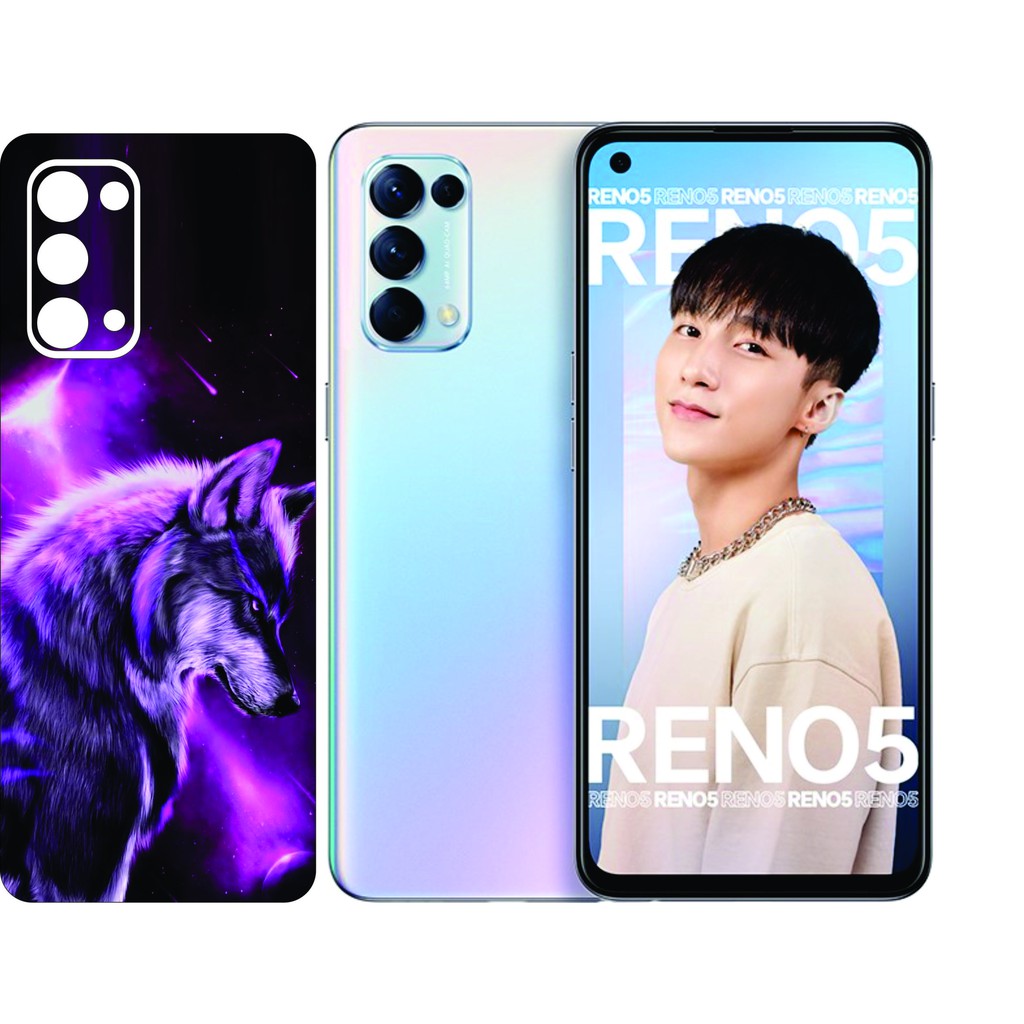 Miếng dán skin 3D in hình theo yêu cầu Reno 5-5G/ Reno 5pro/ Reno 5Pro+