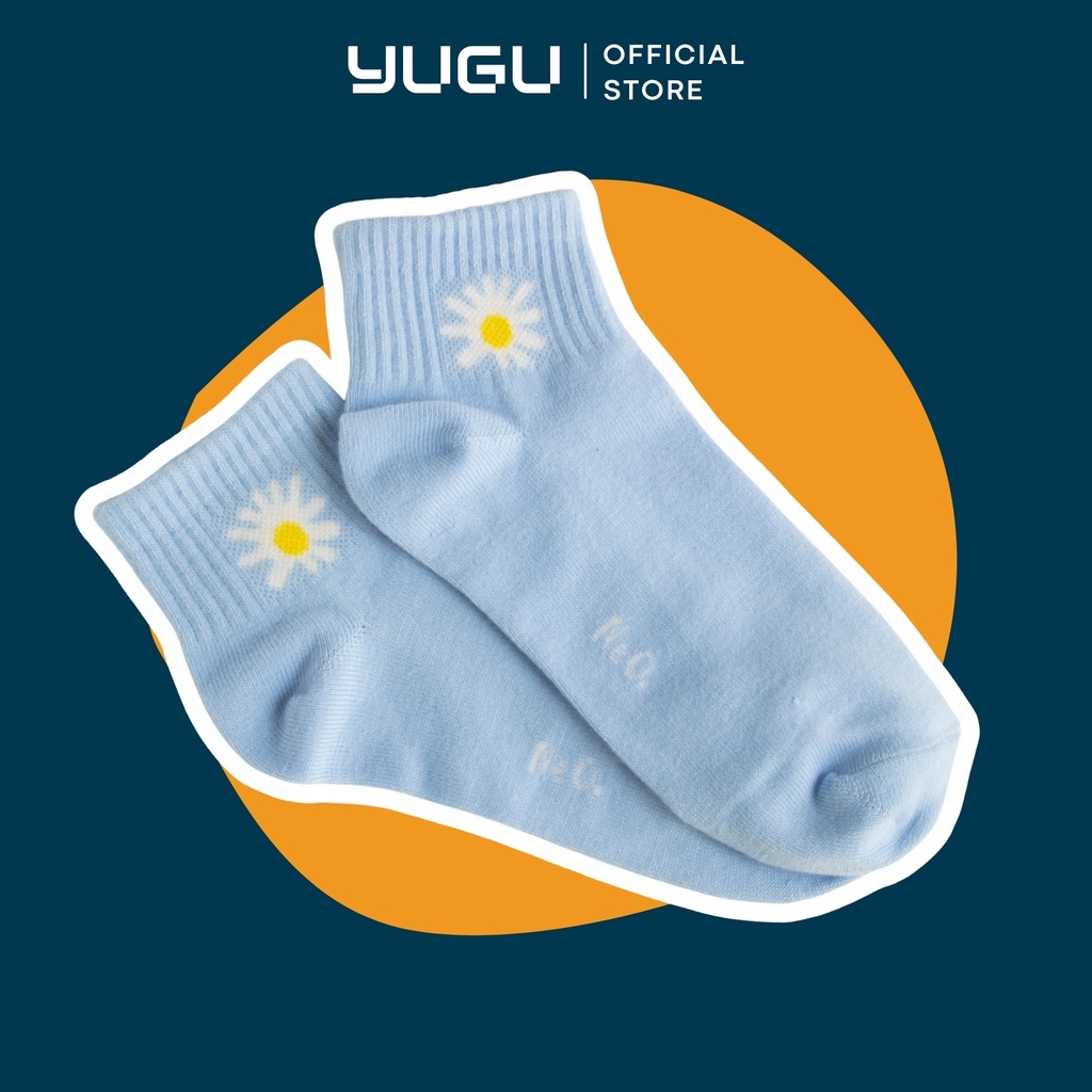 Vớ nữ Neo hoa cúc cổ thấp, tất cổ ngắn hoa cúc  cotton cao cấp kháng khuẩn thoáng mát co dãn 4 chiều
