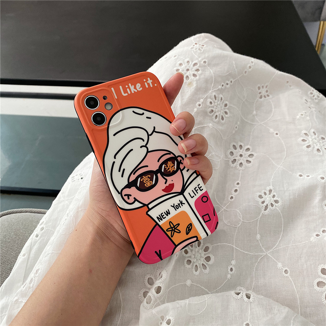 Ốp điện thoại nhựa mềm họa tiết hoạt hình đáng yêu cho iPhone12 mini 11 PRO MAX 7/8plus SE2020 X/XS XR XSMAX | BigBuy360 - bigbuy360.vn