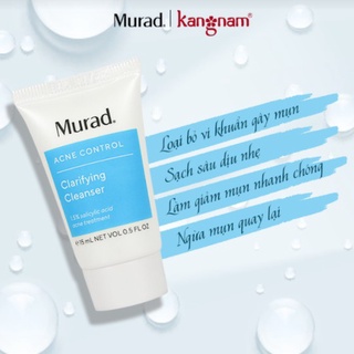 Sữa rửa mặt mụn sạch nhờn Murad mini size 15ml