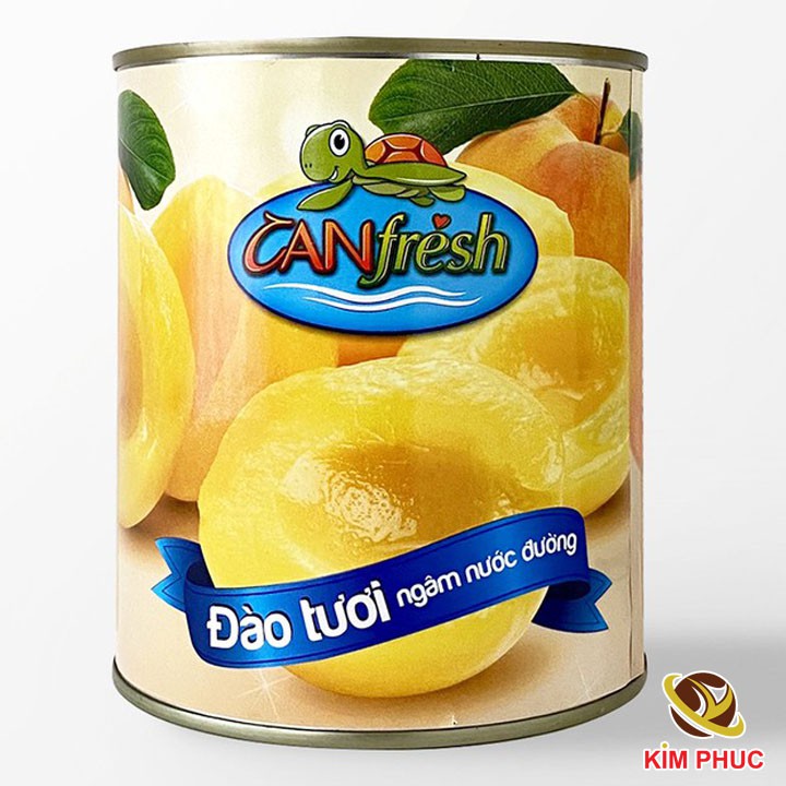 Đào ngâm nước đường Canfresh Hạ Long Canfoco 820g