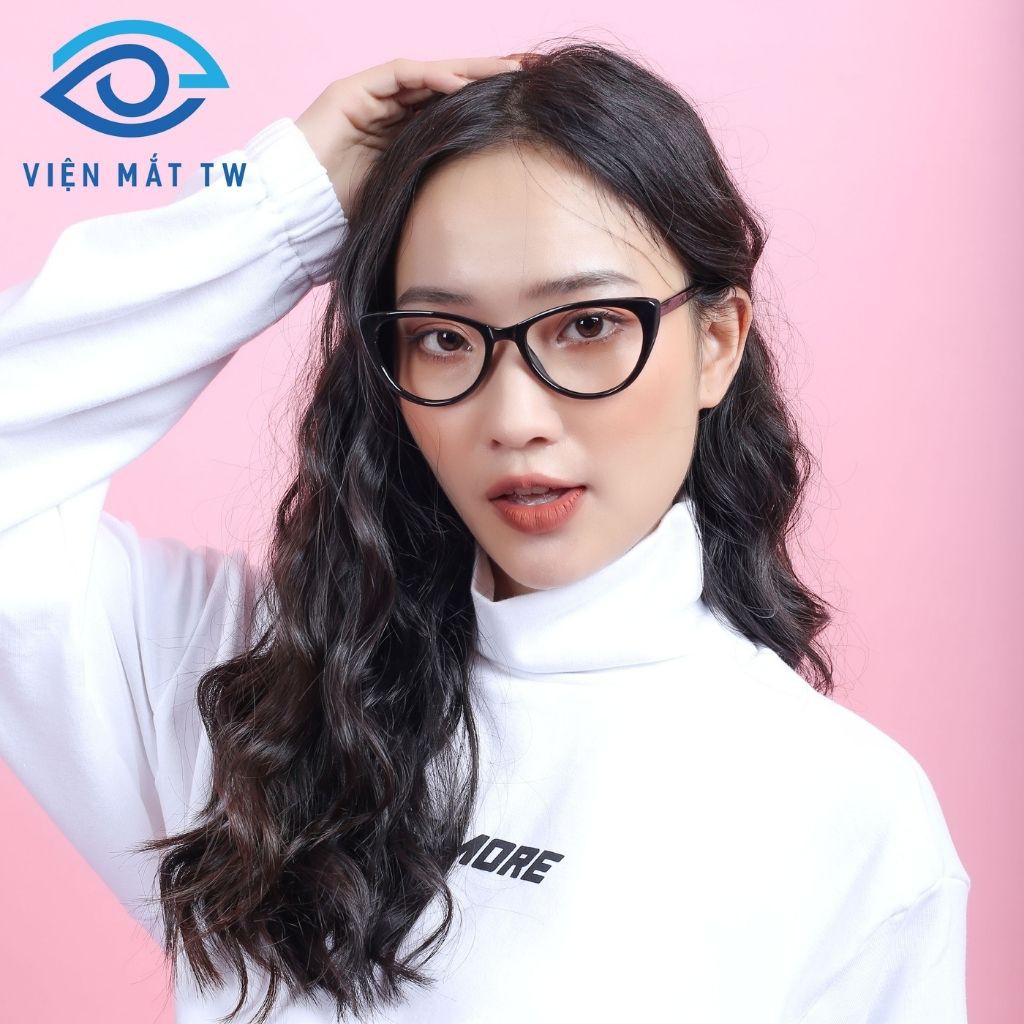 Kính cận mắt mèo cốt kim loại bọc nhựa Ultem siêu sang Vienmattw1.Official-8013+Nhận cắt CẬN VIỄN LOẠN chất lượng cao | BigBuy360 - bigbuy360.vn
