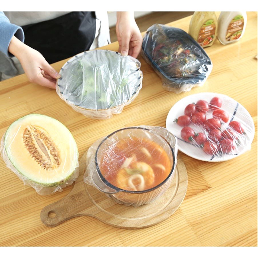 Màng Bọc Thực Phẩm Co Giãn Siêu Dai Có Chun kèm Túi Gấu TTX124