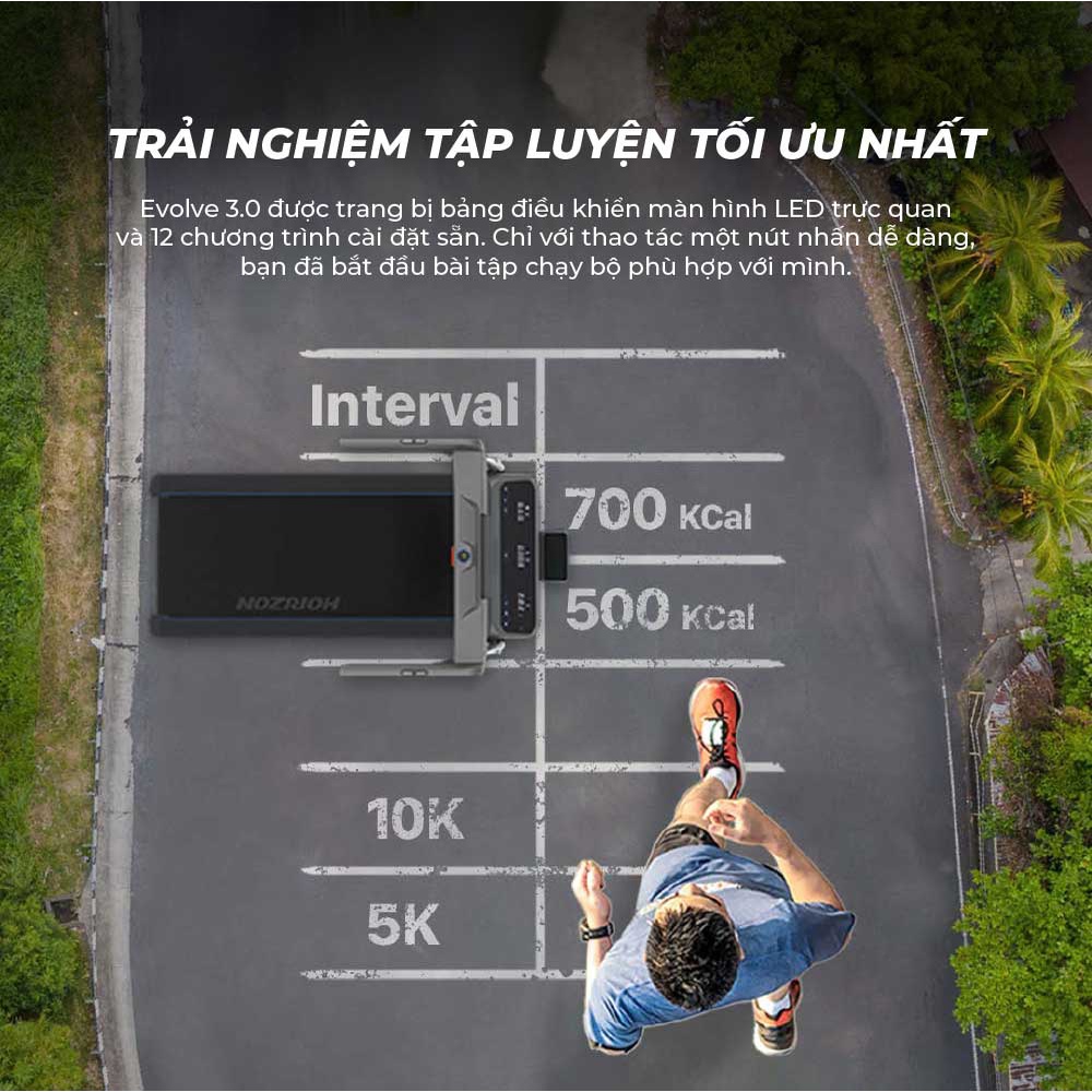Máy Chạy Bộ Nhỏ Gọn Mỹ HORIZON Evolve 3