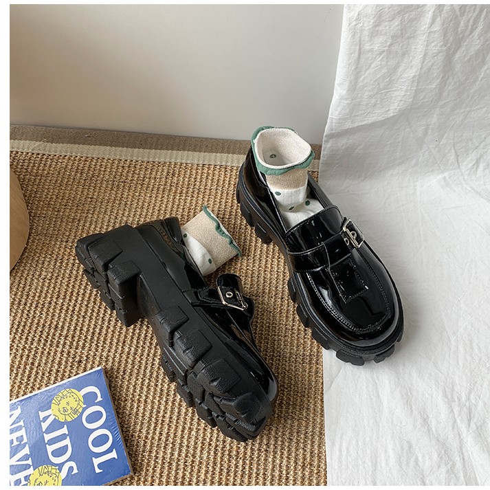 Giày Oxford da nữ đen thời trang - ảnh thật ở cuối - psyche | BigBuy360 - bigbuy360.vn