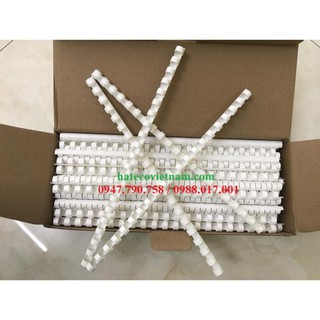 Lò xo gáy xoắn nhựa, các cỡ - Gáy xoắn đóng sổ - Lò xo gáy xoắn - Gáy lò xo (1 Hộp)