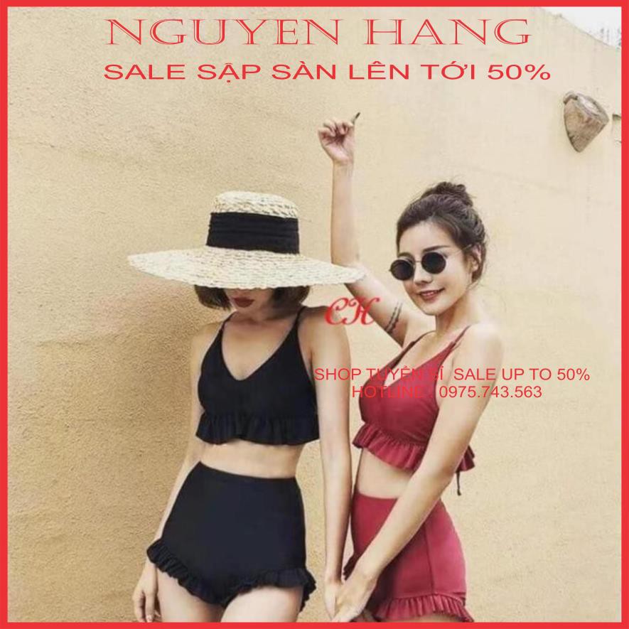 Bikini, đồ bơi, đi biển , Hè này các ce đã sắm đc bikini chưa ạ❤️  2 màu đỏ đô với đen tha hồ nựa chọn nhó