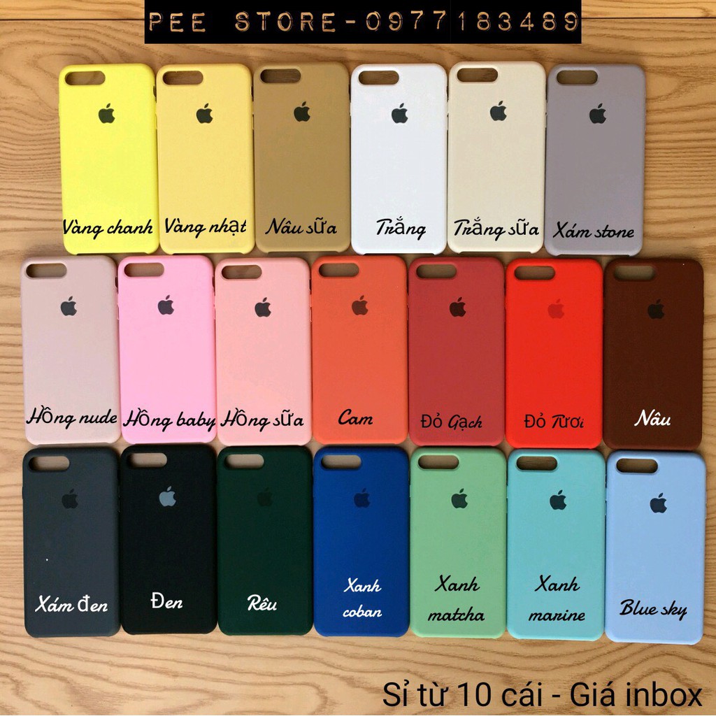 Ốp Apple Silicon Case Iphone 6/ 6s / 6plus / 6splus / 7/7plus 8/8Plus / X ( Ốp Chống Bẩn )